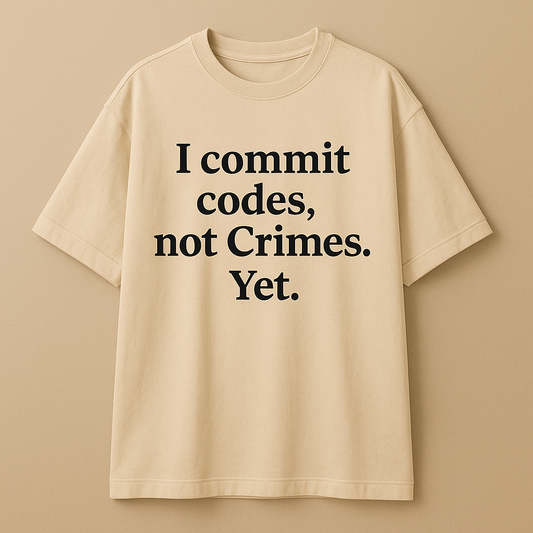 Pending Felony Update unisex oversized French Terry cotton Tshirts