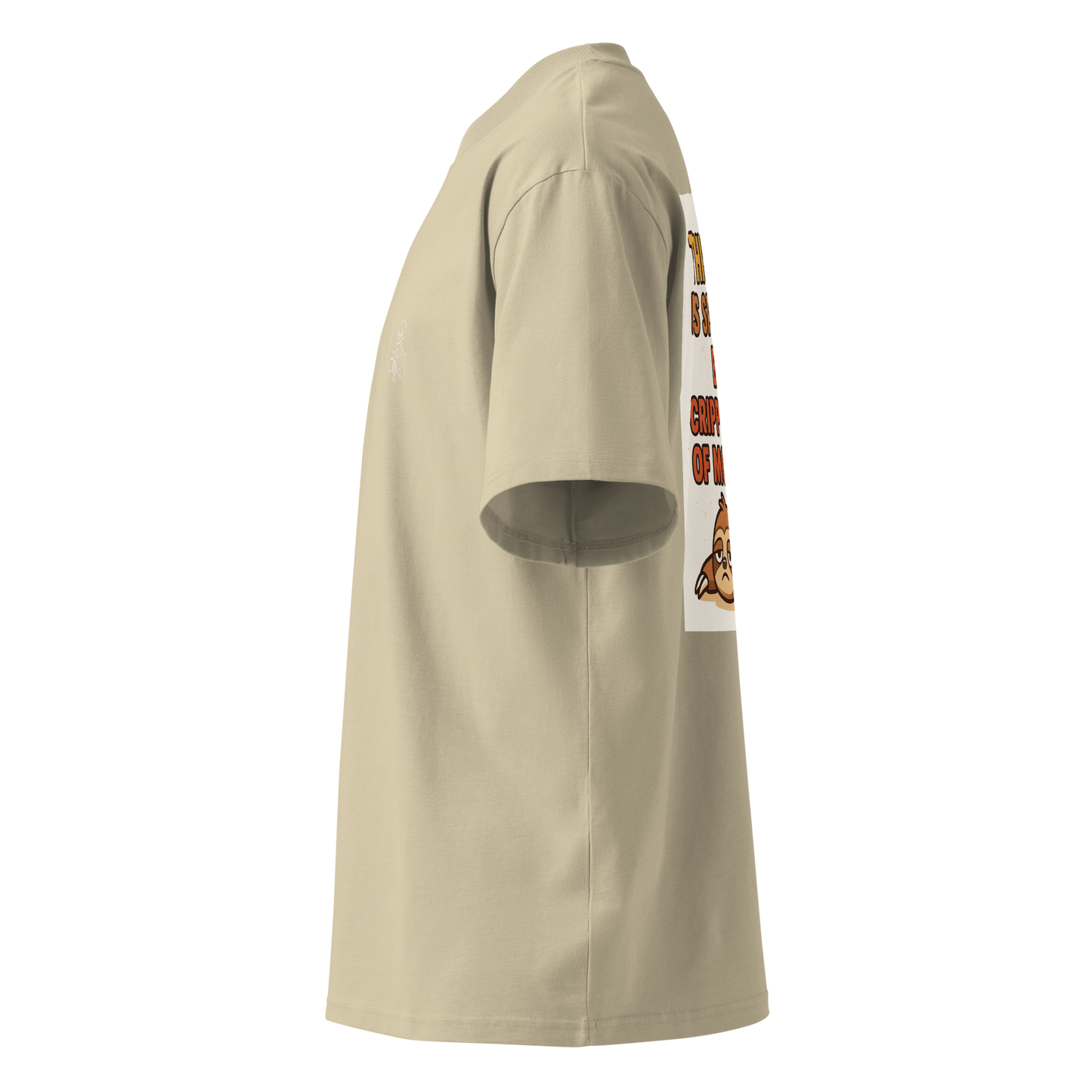 Crippling Lack of Motivation" Oversized Sloth Tee – Unisex Comfort Fit