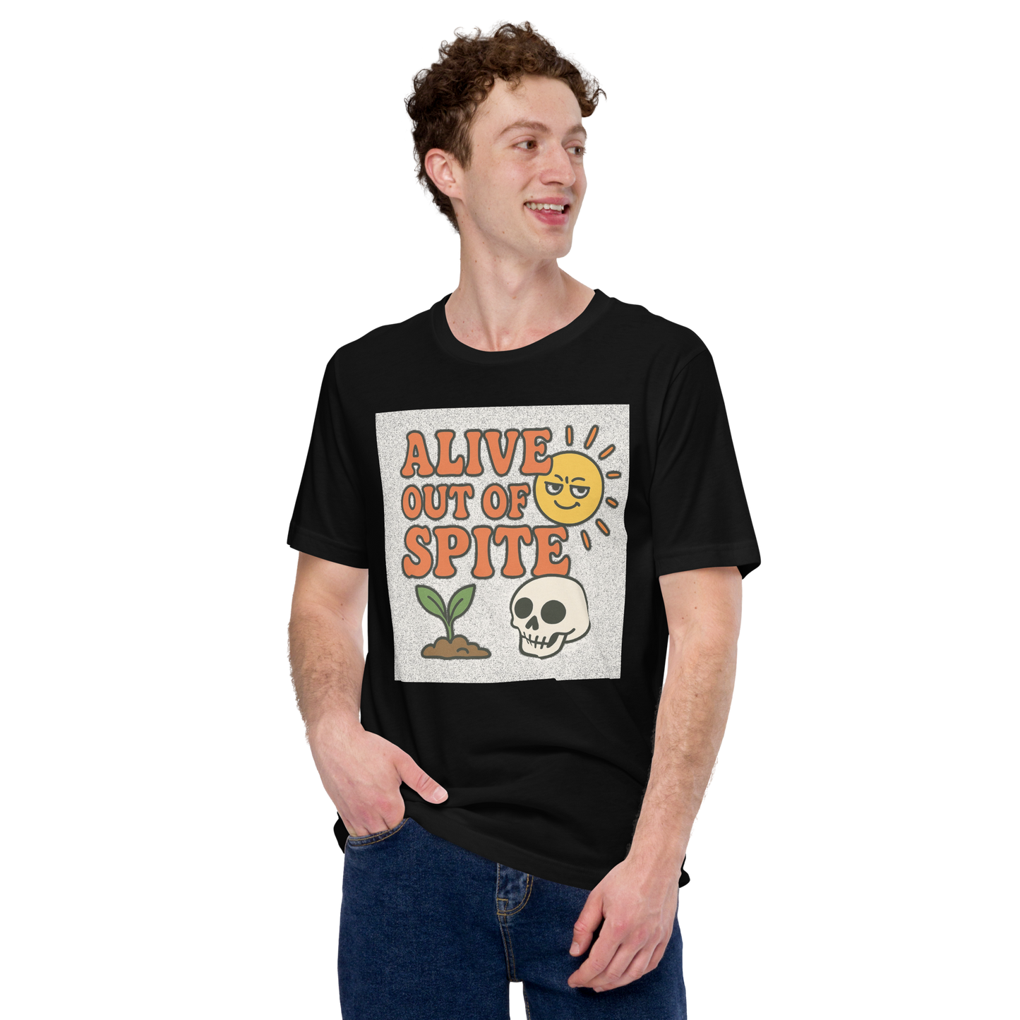 "Alive Out of Spite" Premium Unisex Graphic Tee – S to XXL