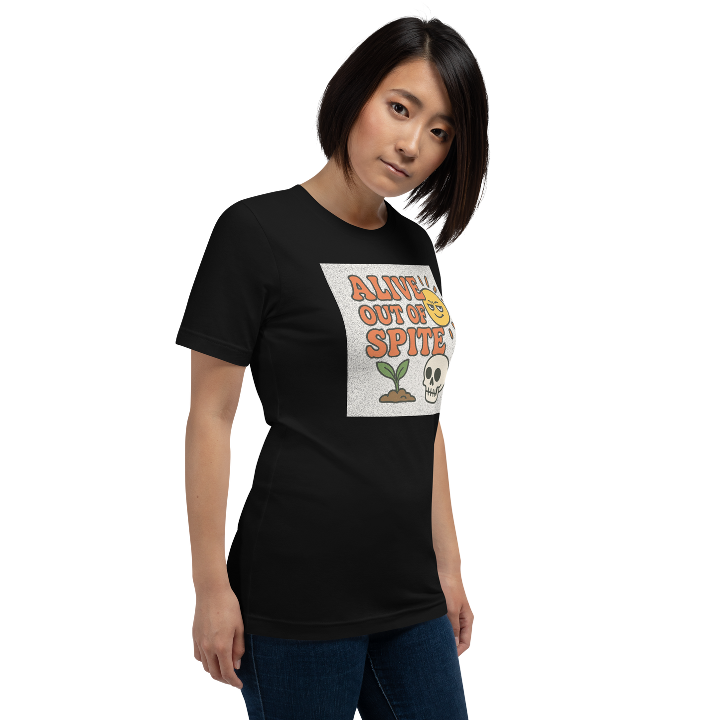"Alive Out of Spite" Premium Unisex Graphic Tee – S to XXL