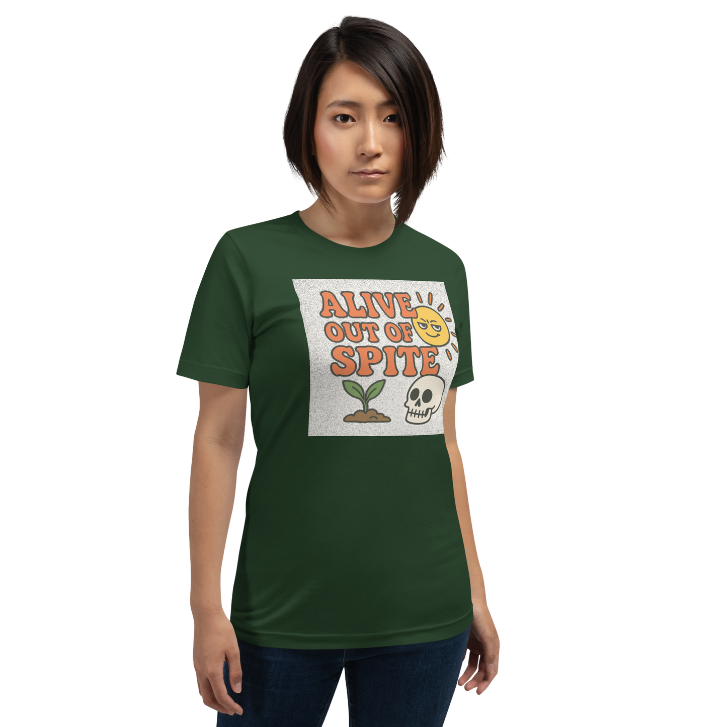 "Alive Out of Spite" Premium Unisex Graphic Tee – S to XXL