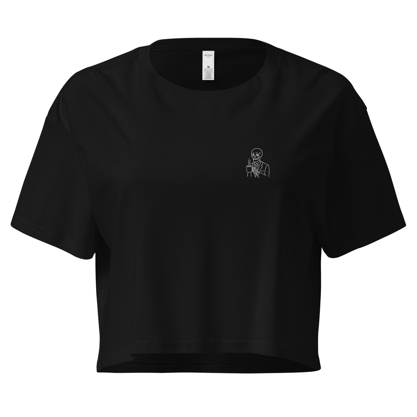 "Toxicity Remains" Premium Streetwear Crop Top – Black & White