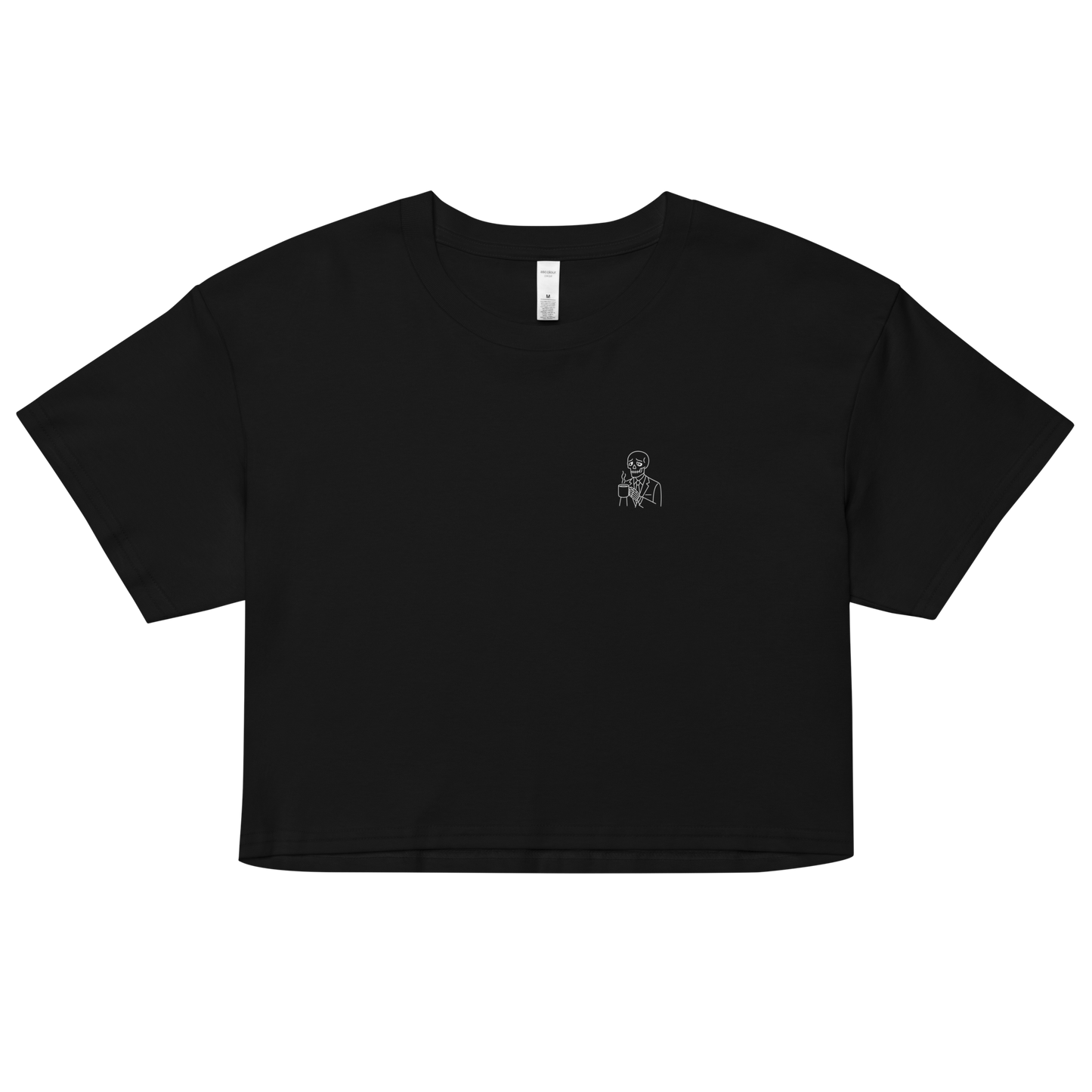 "Toxicity Remains" Premium Streetwear Crop Top – Black & White