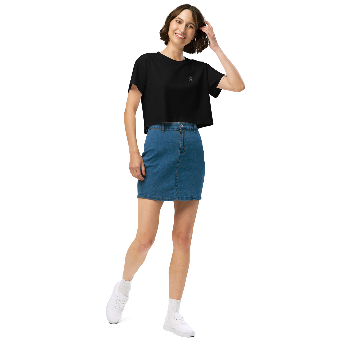 "Toxicity Remains" Premium Streetwear Crop Top – Black & White